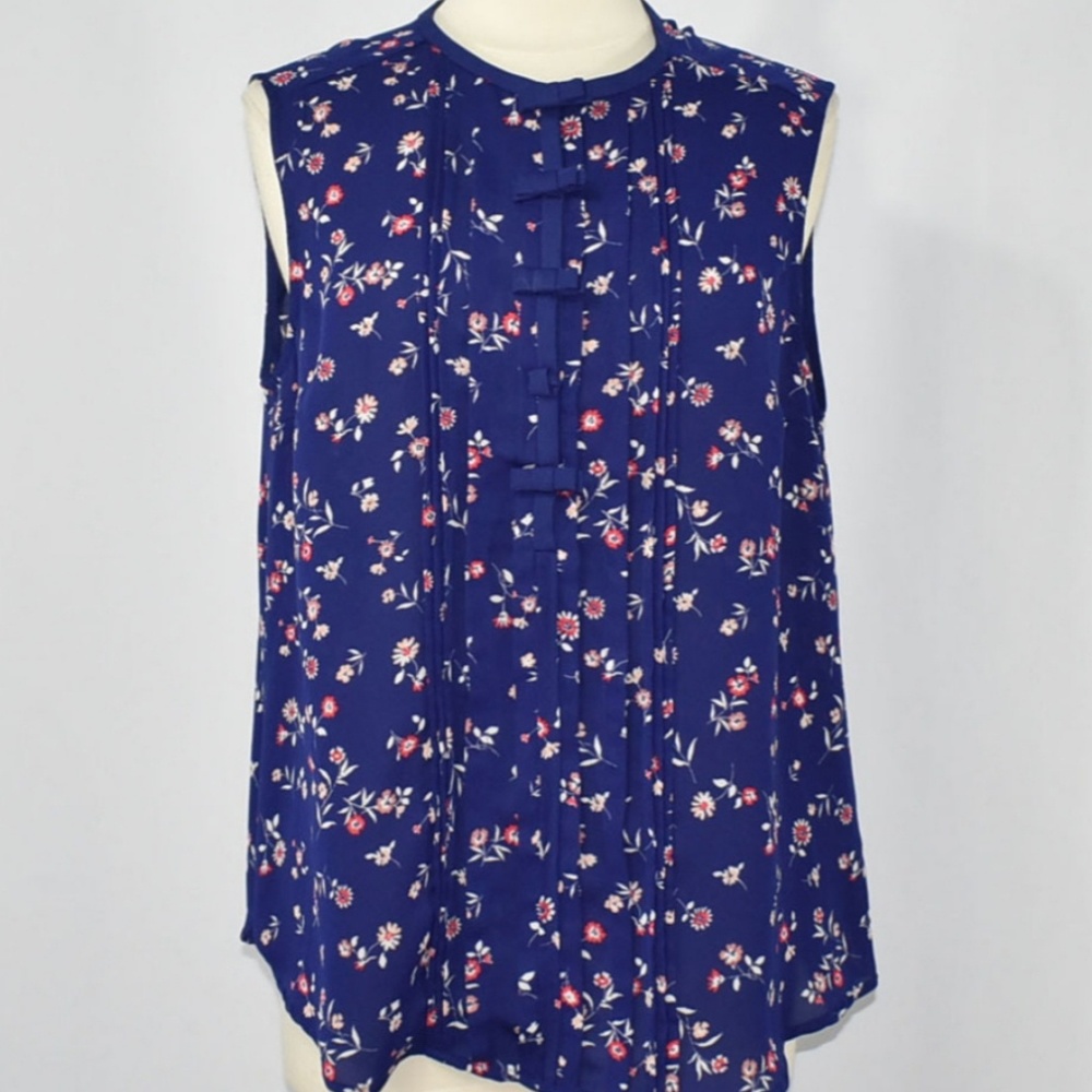 Blue Floral sleeveless